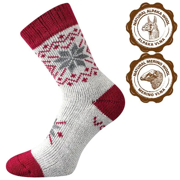VOXX Ponožky silné zimní ALTA z merino vlny a alpaky VZOR F 39-42 117076
