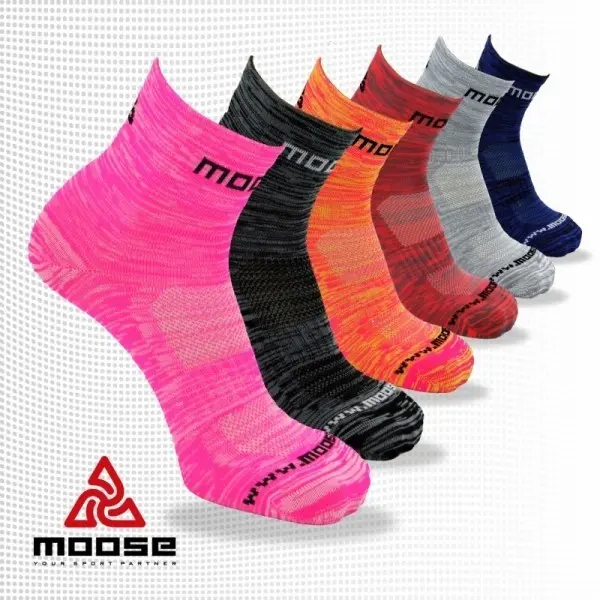 SMILE MELANGE sportovní ponožky Moose Růžová XL 1 pár