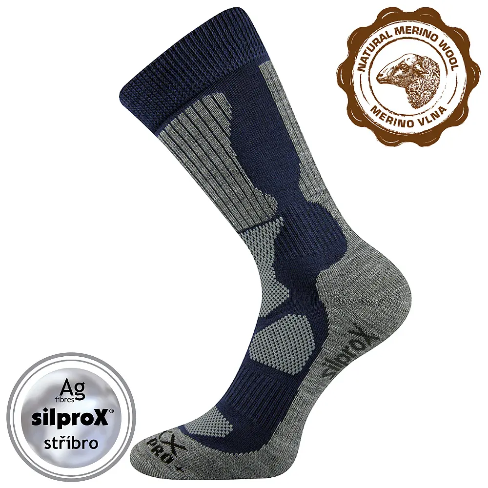 VOXX Ponožky thermo sportovní ETREX tmavě modré 43-46 102880