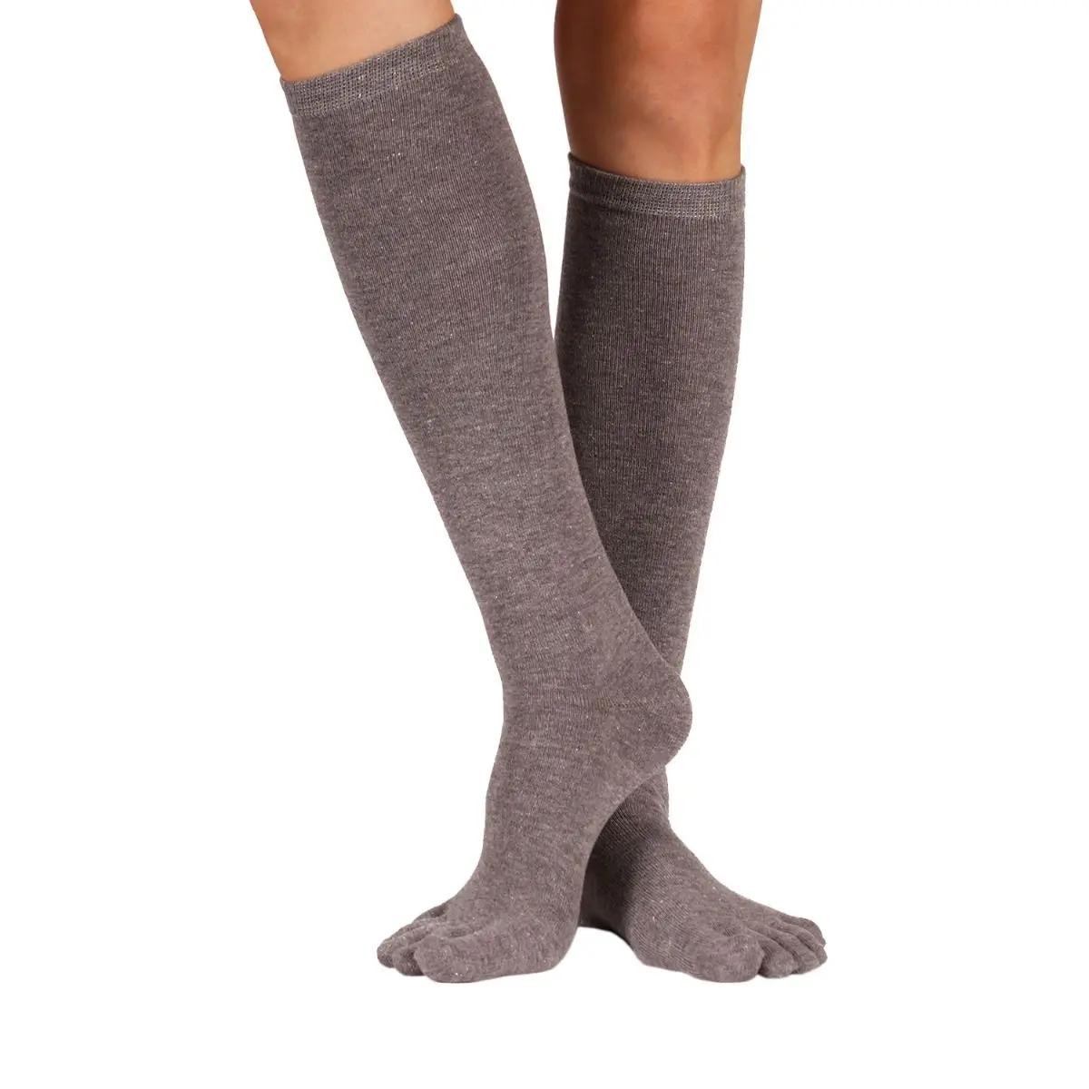 KNEE-High prstové podkolenky ToeToe Šedá UNI 1 pár