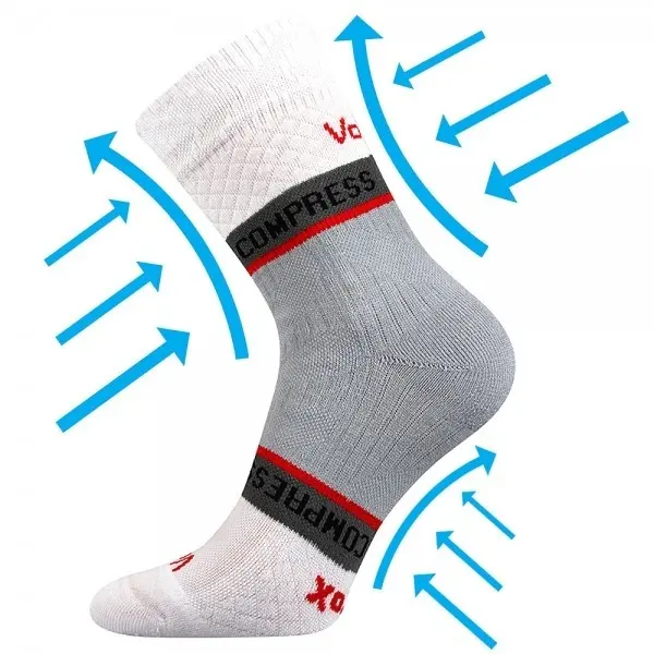 FIXAN sportovní fixační ponožky VoXX 43-46 bílá