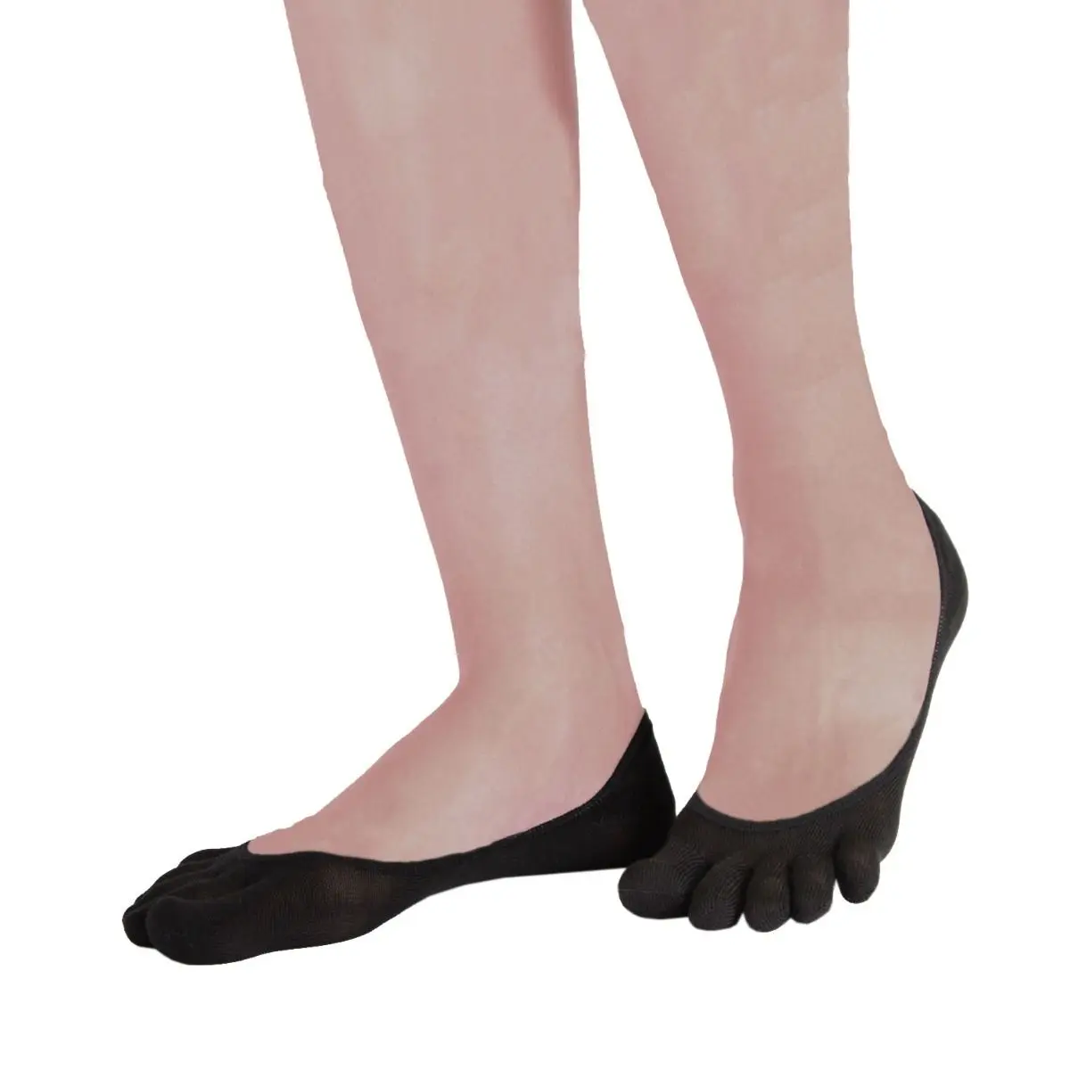 FOOT COVER nízké prstové ponožky do balerínek ToeToe černá M