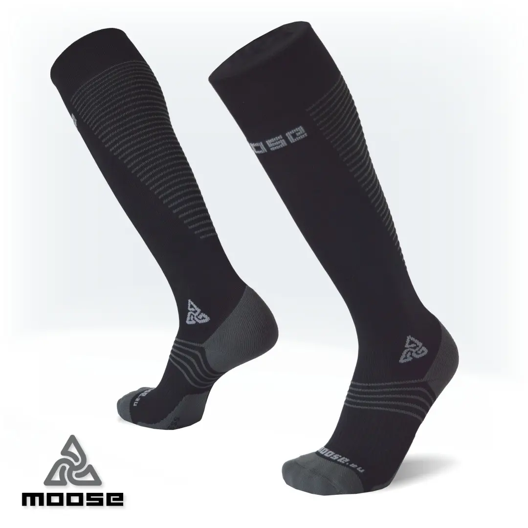 COMPRESS DRIVE NEW kompresní podkolenky Moose Černá XXL 1 pár