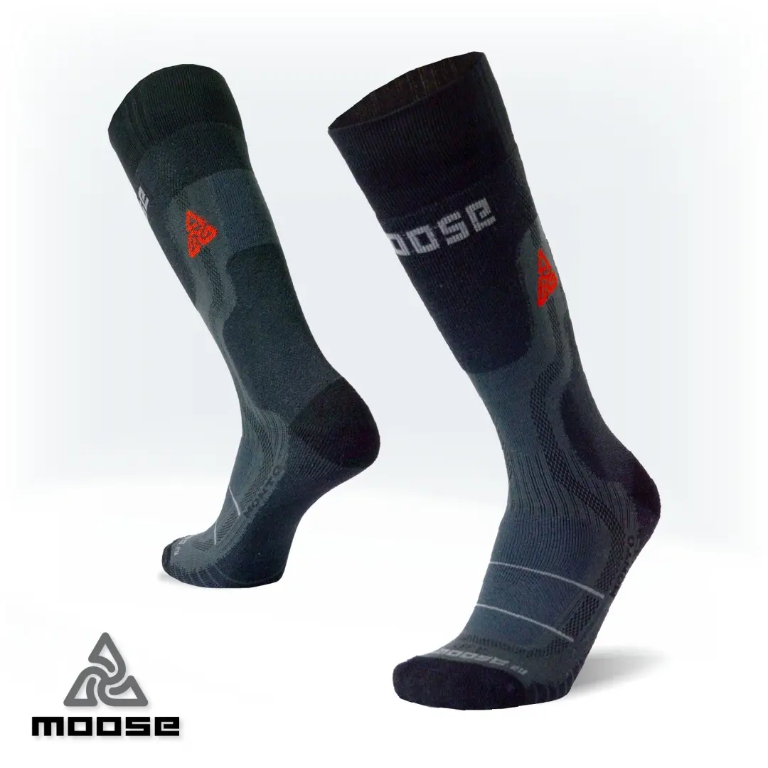 MONTO merino funkční podkolenky Moose šedá L
