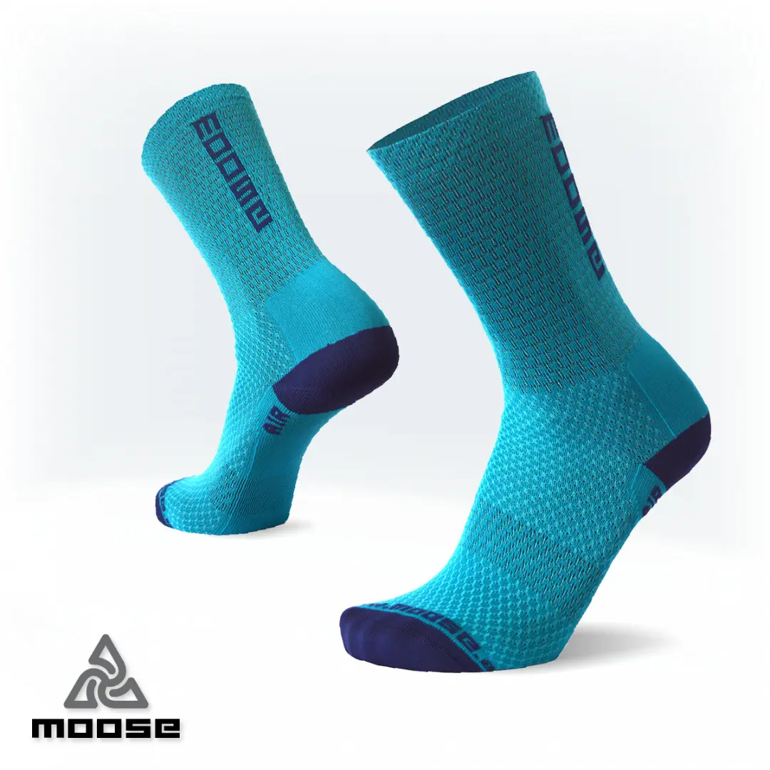 RACE AIR NEW cyklistické letní ponožky Moose Petrolejová L 1 pár