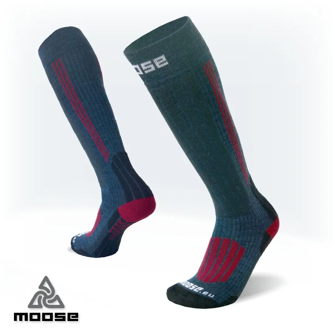 TREK LONG merino turistické podkolenky Moose modrá S
