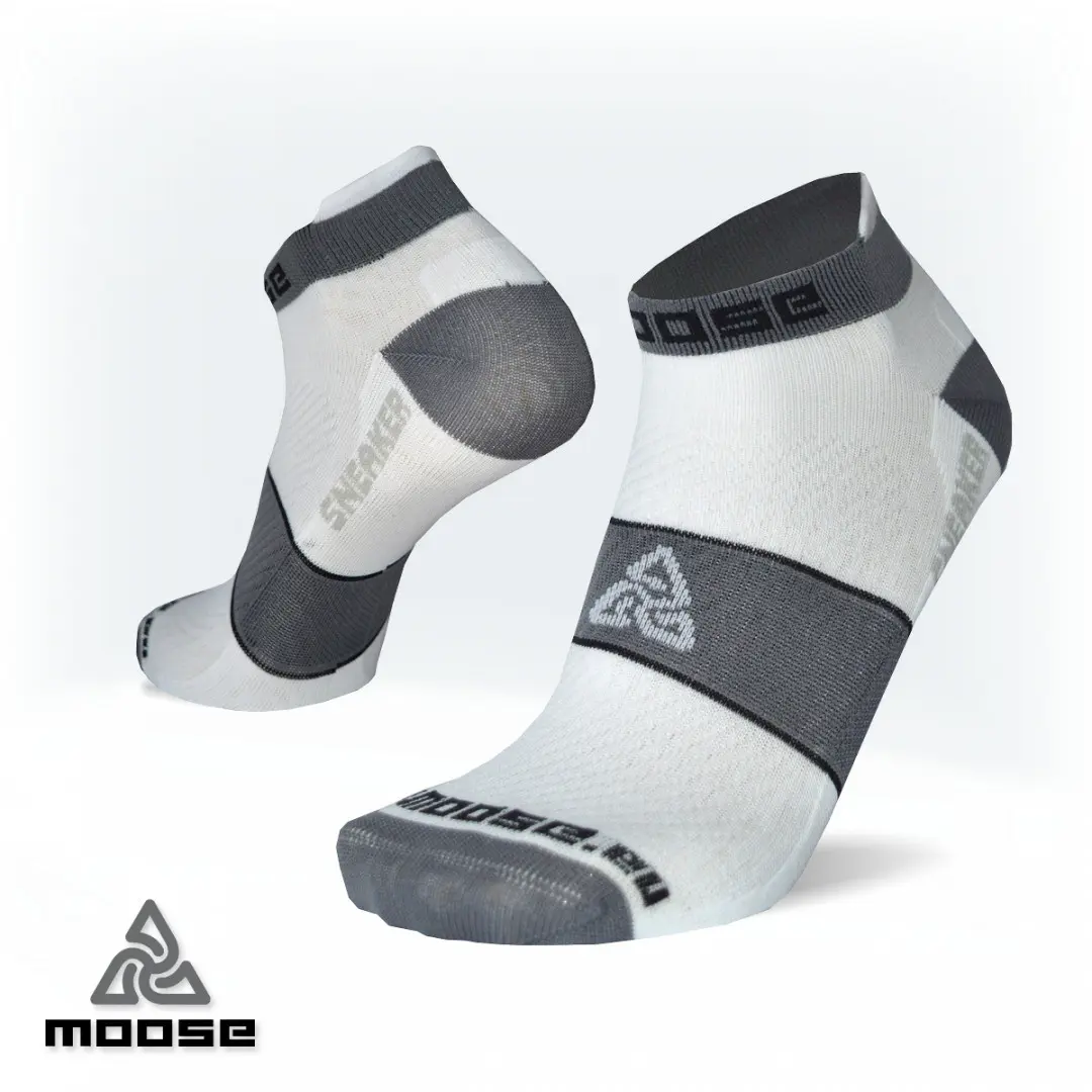 SNEAKER extra nízké ponožky Moose bílá M