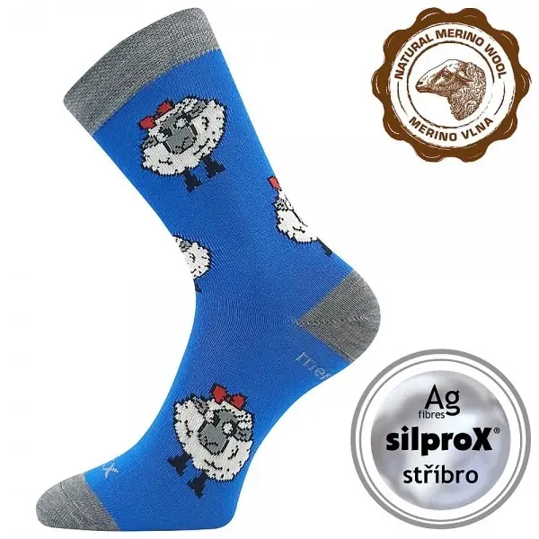 VoXX® Ponožky VoXX Vlněnka dětská - modrá Velikost: 35-38 (23-25)