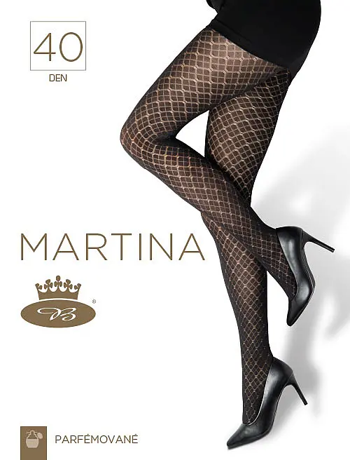 MARTINA 40 DEN punčochové kalhoty Lady B XXL