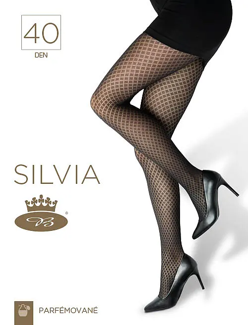 SILVIA 40 DEN punčochové kalhoty Lady B XL
