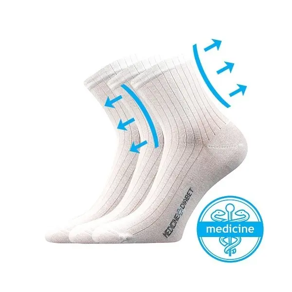 Lonka® Ponožky Lonka Demedik - bílá Velikost: 39-42 (26-28)