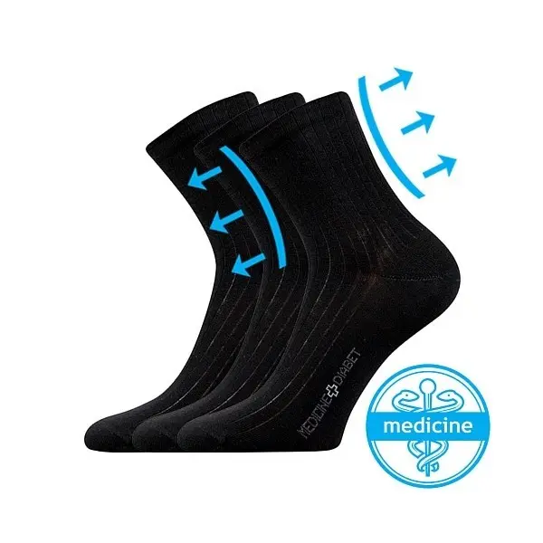 Lonka® Ponožky Lonka Demedik - černá Velikost: 35-38 (23-25)