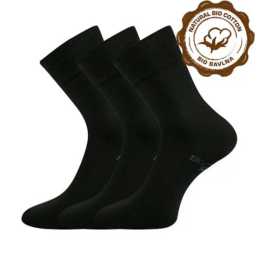 Lonka® Ponožky Lonka Bioban BIO bavlna - černá Velikost: 39-42 (26-28)