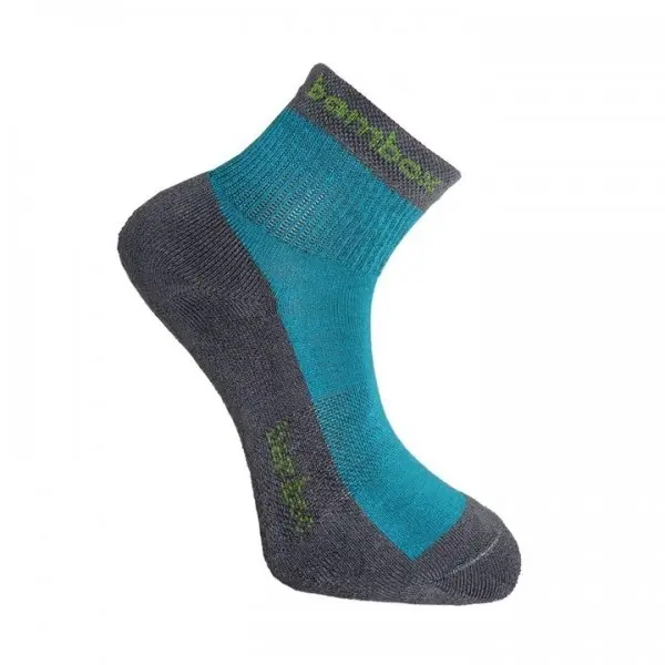 BX-2 FUN bambusové kotníčkové ponožky BAMBOX Tm. šedá / Indigo 35-38 1 pár