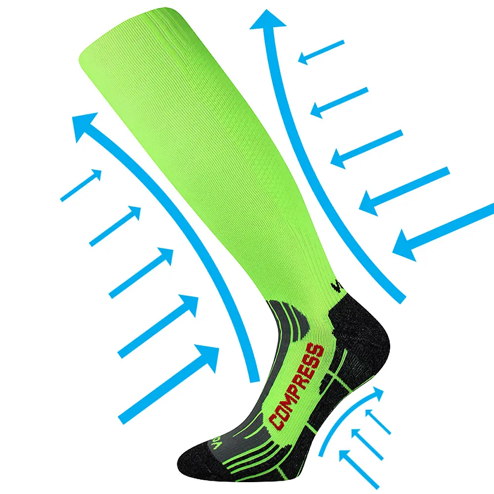 VOXX Podkolenky kompresní FLEX neon zelené 35-38 111441