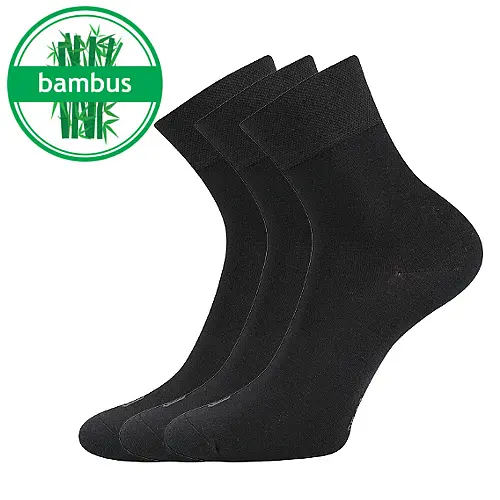 Bambusové ponožky Lonka - Demi, černá Barva: Černá, Velikost: