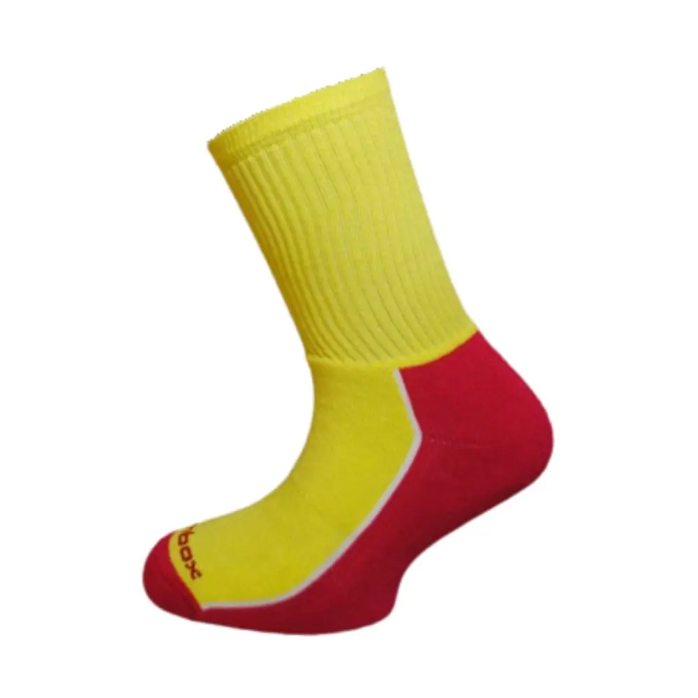 BX-3 KIDS dětské bambusové ponožky BAMBOX Fuchsia / Žlutá 27-30 1 pár