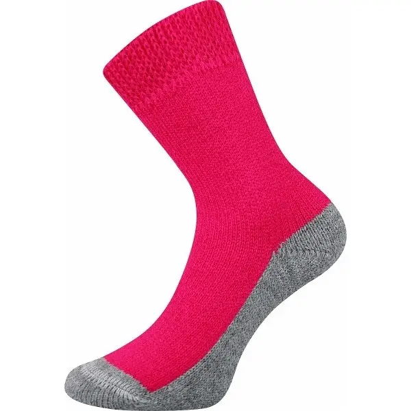 BOMA Ponožky silné domácí SPACÍ magenta 35-38 109962