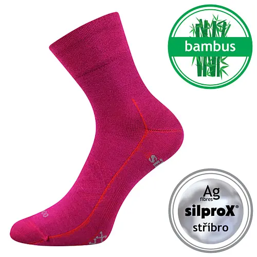 VOXX Ponožky sportovní bambusové BAERON fuxia 39-42 116385