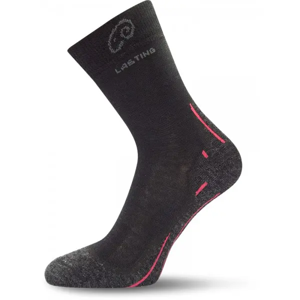 Lasting Ponožky WHI 70% Merino - černé Velikost: