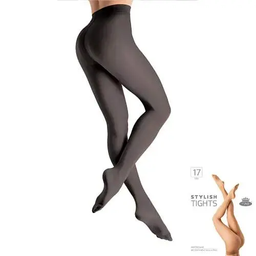 STYLISH tights 17 DEN punčochové kalhoty Lady B černá S