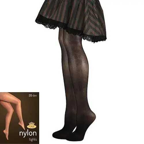 NYLON tights 20 DEN punčochové kalhoty Lady B Černá 3XL 1 kus
