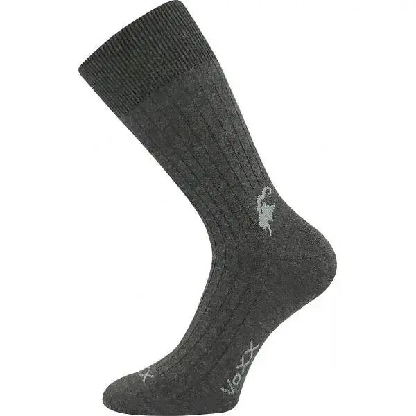 CASHMERE LOVE žebrované ponožky z kašmíru VoXX 43-46 antracit