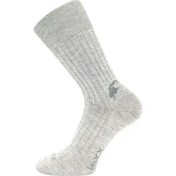 CASHMERE LOVE žebrované ponožky z kašmíru VoXX 39-42 šedá