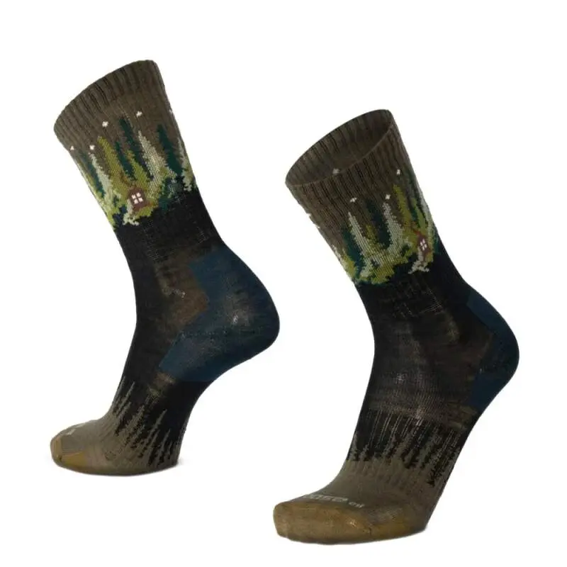 BESKYD GROVE veselé merino ponožky Moose zelená XL 1 pár