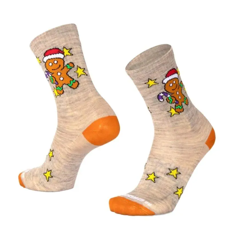 BESKYD GINGER vánoční merino ponožky Moose béžová XL