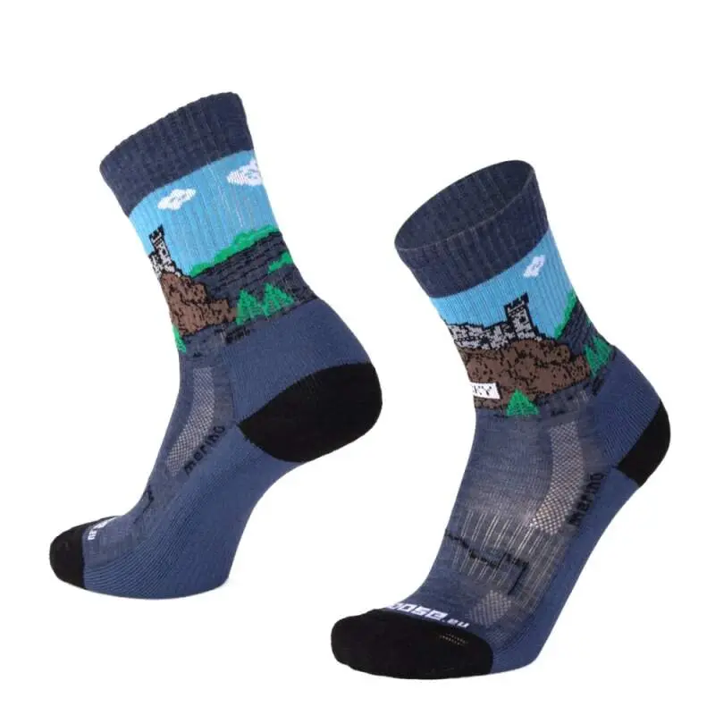TATRAN TROSKY české vysoké merino ponožky Moose 1 pár Modrá 3XL