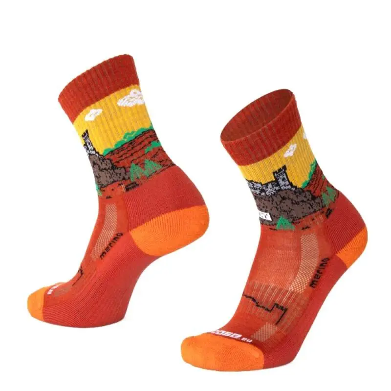 TATRAN TROSKY české vysoké merino ponožky Moose 1 pár Rezavá M