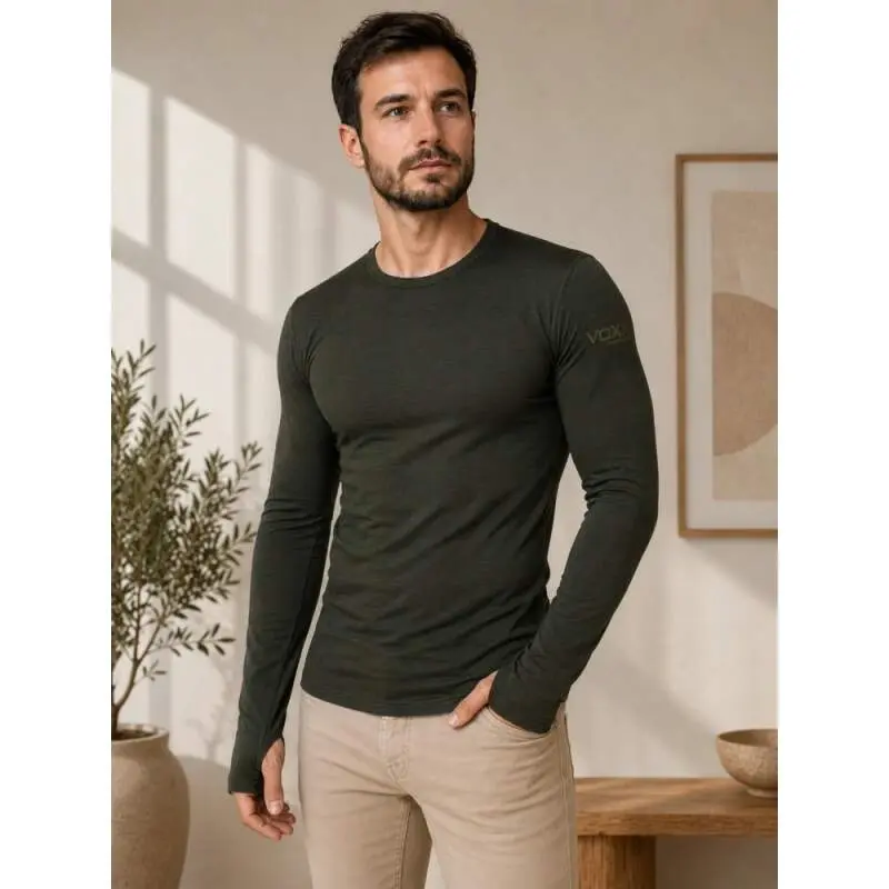 MERINOWOOL 03 pánské slim tričko s dlouhým rukávem VoXX