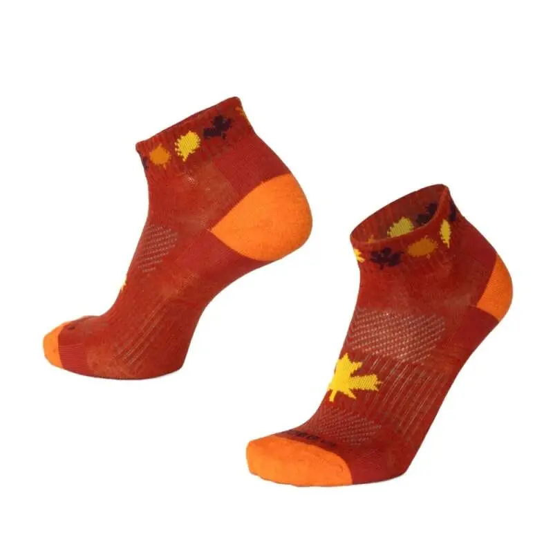 LUZY WOOD nízké merino ponožky Moose rezavá XXL