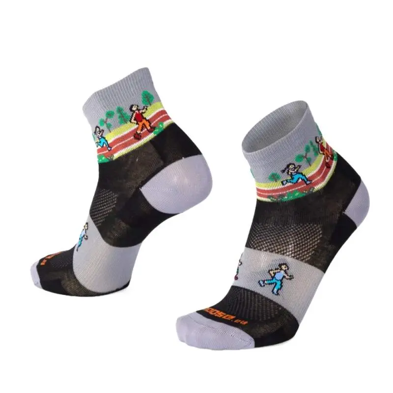 SMILE10 JOGGER střední veselé sportovní ponožky Moose 1 pár XXL Černá