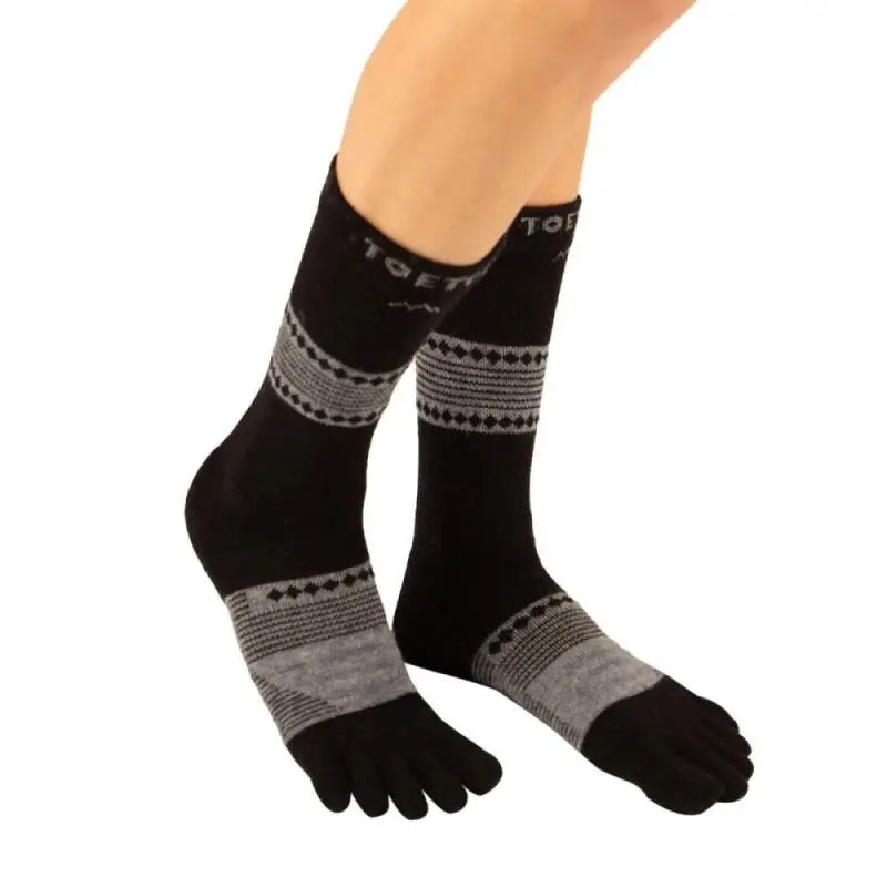 MERINO WOOL BOOT teplé vlněné ponožky ToeToe černá / šedá M
