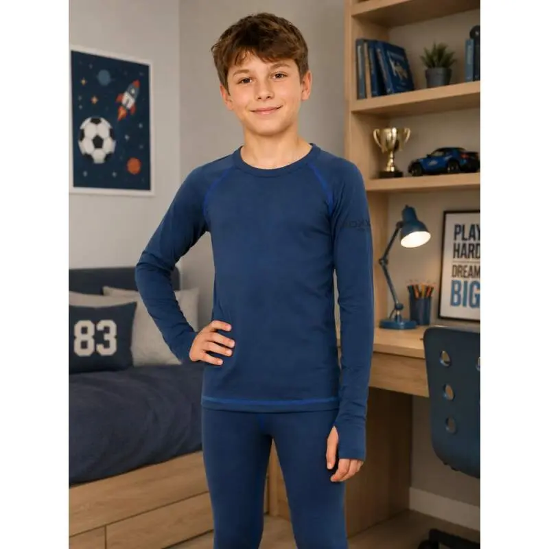 Dětské tričko VoXX merinowool funkční modré (MW21 jeans/modrá)