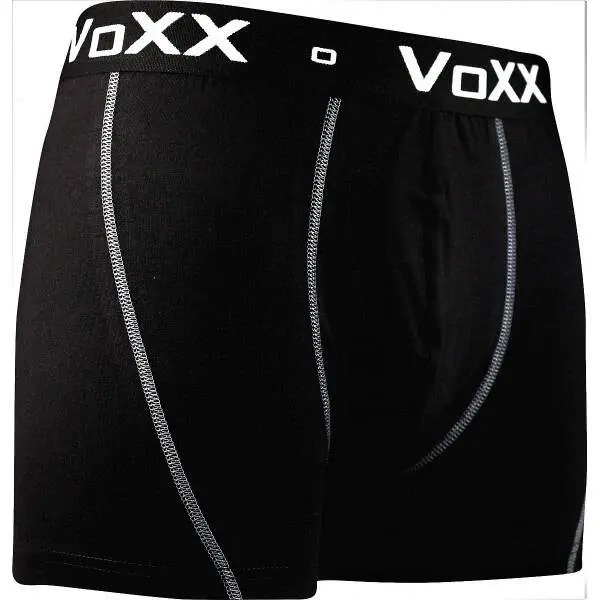 KVIDO II pánské bavlněné elastické boxerky VoXX černá XL