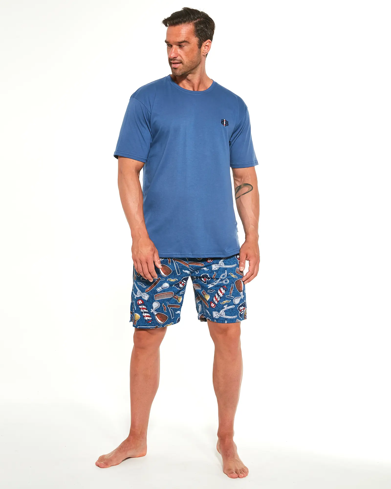 Cornette pyžamo pánské 326/191 Barber - jeans, M