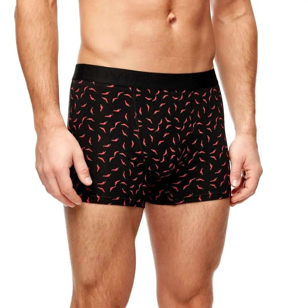 Noviti boxerky BB006 - papriky - černá, M
