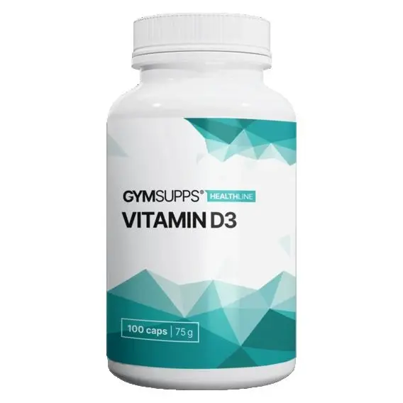 GymSupps Vitamin D3 100 kapslí