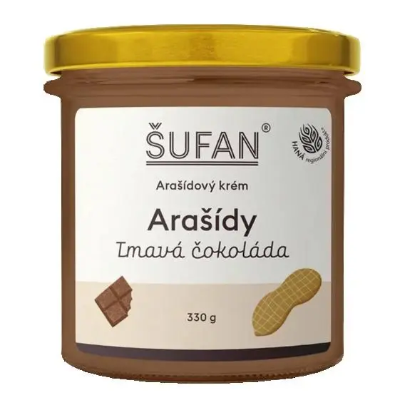 ŠUFAN Arašídový krém s tmavou čokoládou 330g