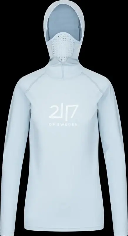 2117 of Sweden Undal dámská funkční mikina s kapucí, Ice Blue