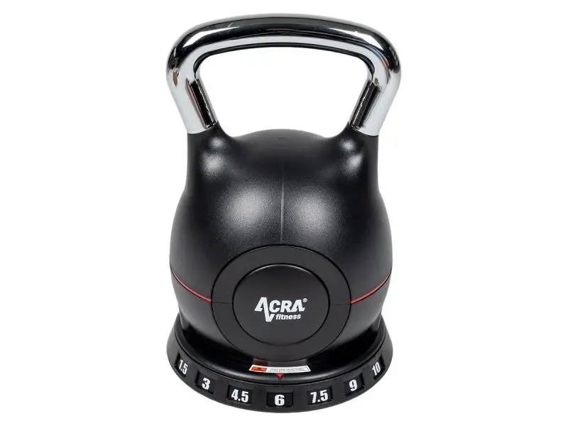Acra Kettlebell nové generace 7v1 - nastavitelný, 1,5 - 10 kg