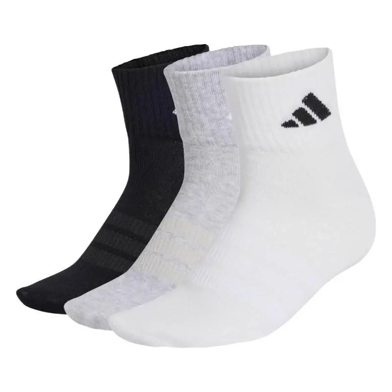 Adidas 3PACK-T ESS ANK 3P MGREYH/WHITE/BLACK ponožky