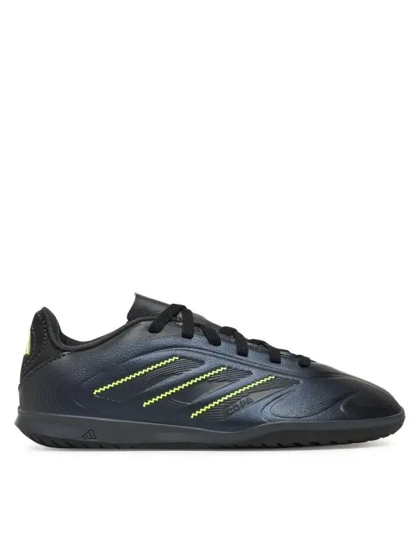 Adidas Copa Pure III Club K IN core black/dgh solid grey/lucid lemon chlapecké fotbalové kopačky