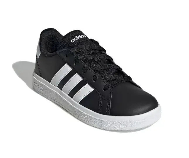 Adidas Grand Court 2.0 Jr core black/cloud white/core black juniorské tenisky