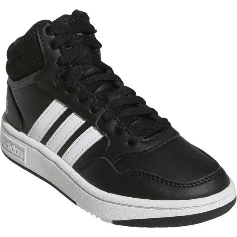 Adidas Hoops Mid 3.0 K core black/cloud white/grey six chlapecké tenisky