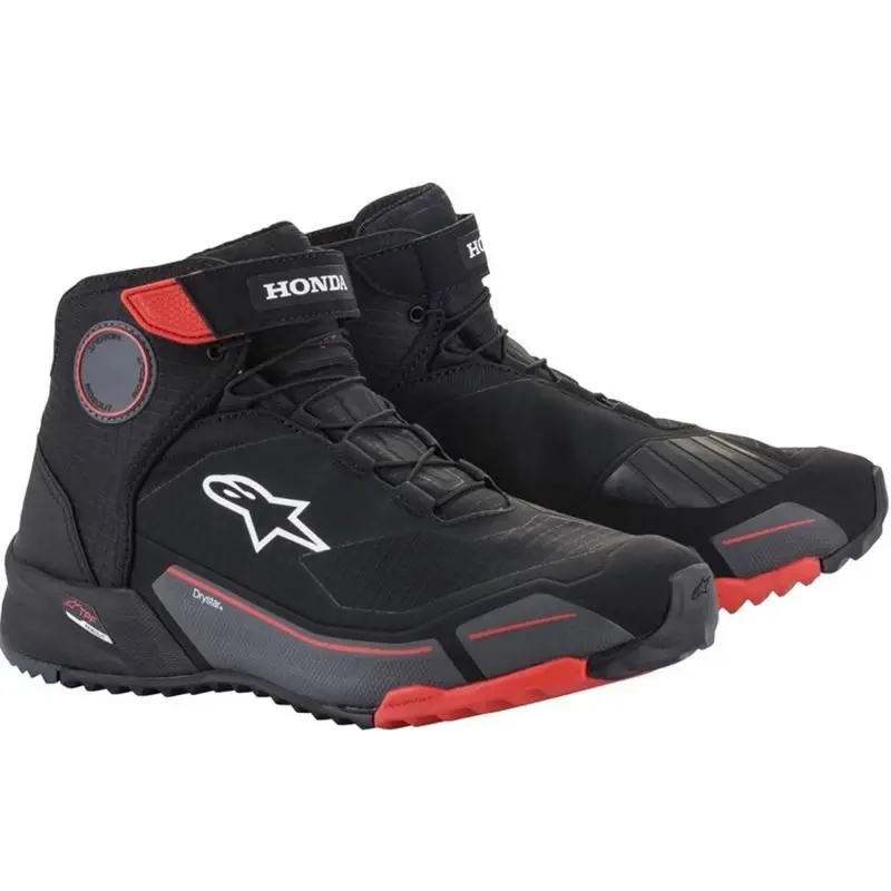 Alpinestars Boty na motorku CR-X Drystar Honda Kolekce černo-červeno-šedé