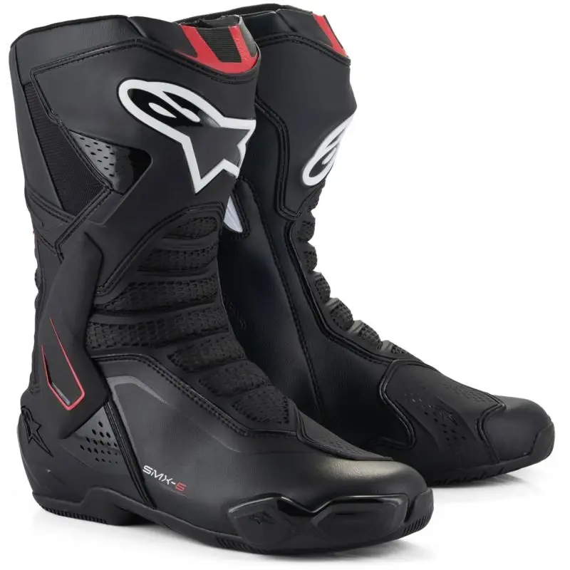 Alpinestars SMX-6 3 černo-červené pánské motoboty